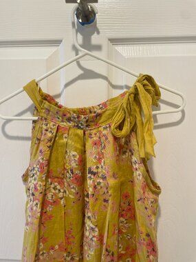 Bellambra Italian Linen Floral Dress Size Small
